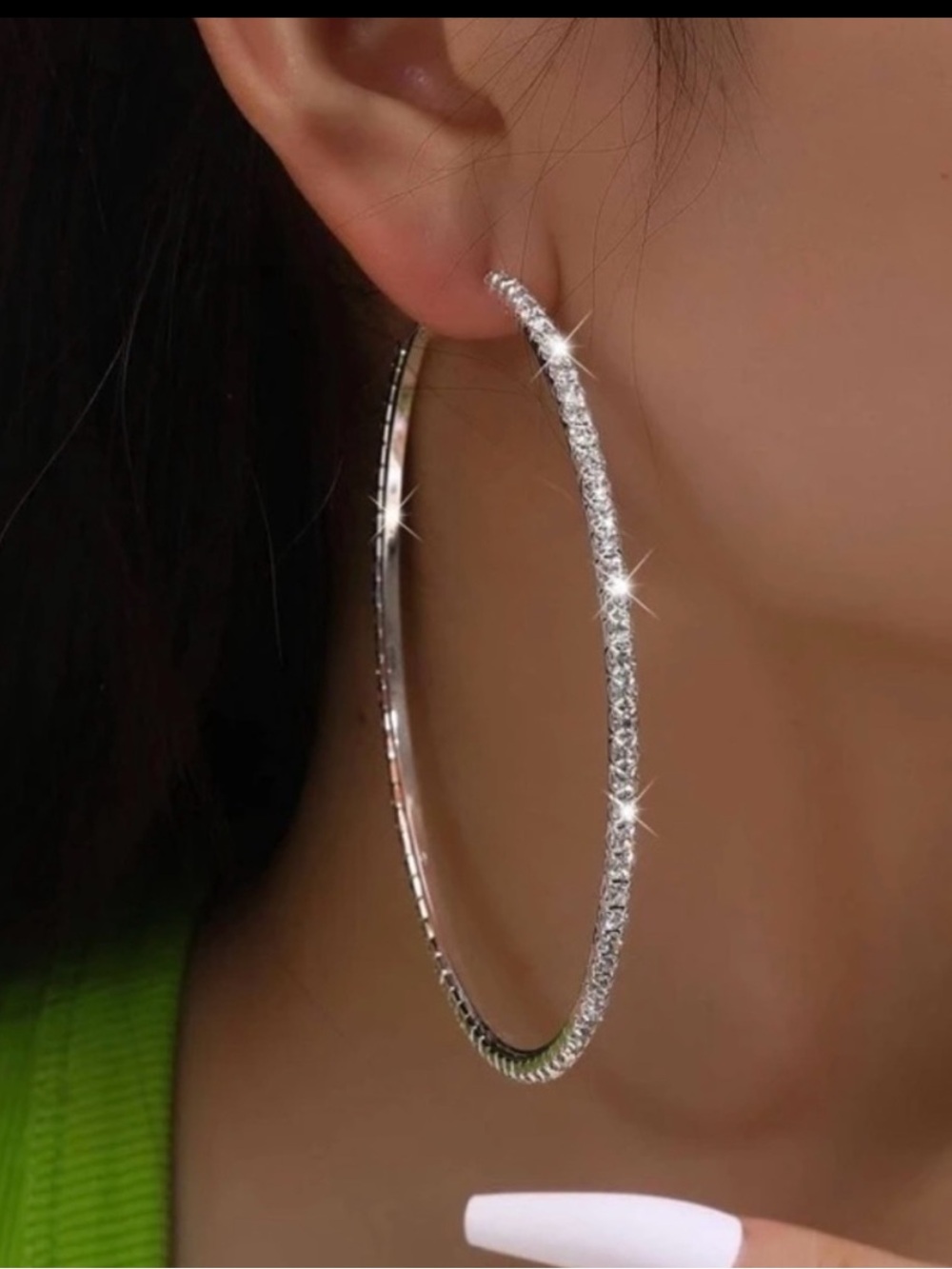 Silver Hoop Earrings